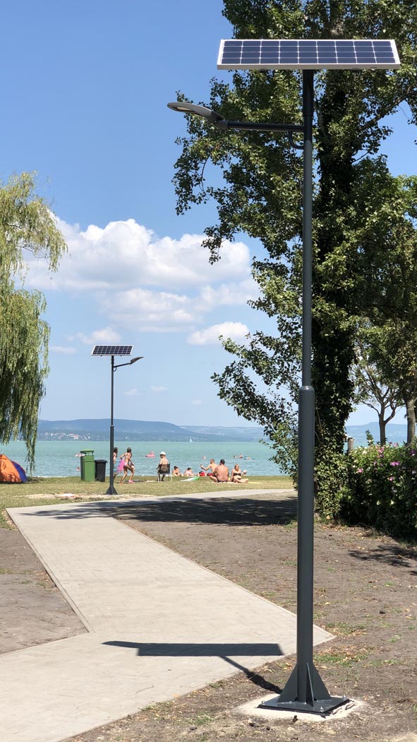 Green Plan napelemes kandeláber Balatonlelle