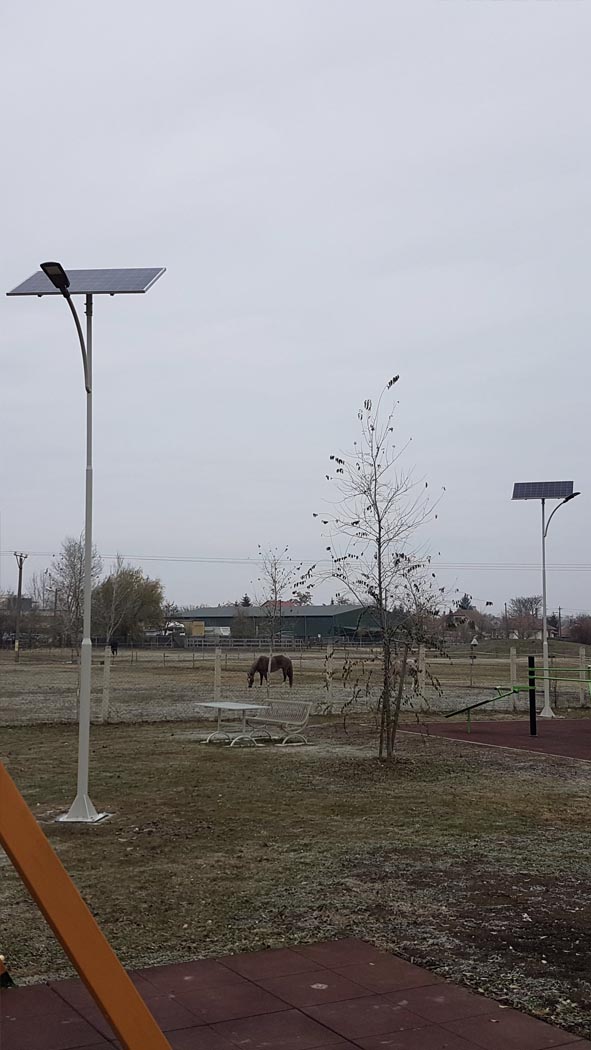 Green Plan napelemes kandeláber Hajdúszoboszló